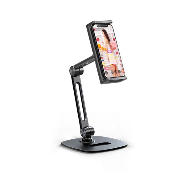 

2020 super foldable 3 axis aluminum alloy desk mobile holder, table metal 360-degree ration phone holder stand