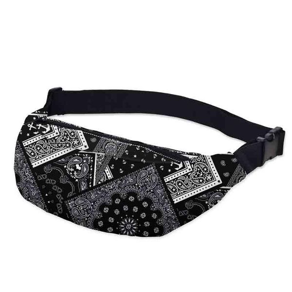 

waist bags bu store 3d printed pack striped with personality pattern adjustable band for outdoors fanny packs nlwbxs05