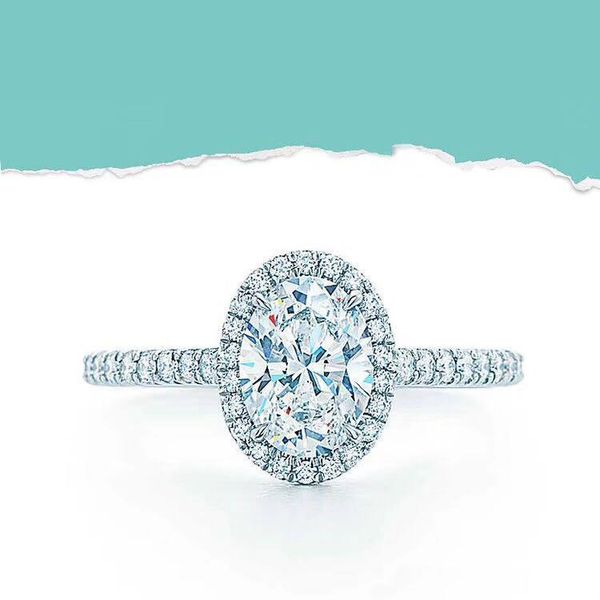 

925 sterling silver have stamps with logo diamond designer rings for women party wedding engagement luxury jewelry lovers gift with box, Golden;silver