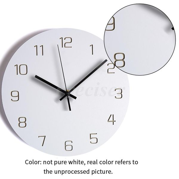 

large wooden wall clock modern design europe circular decorative digital clocks silent hanging wall clock home decor 12 inch q wmtrmb