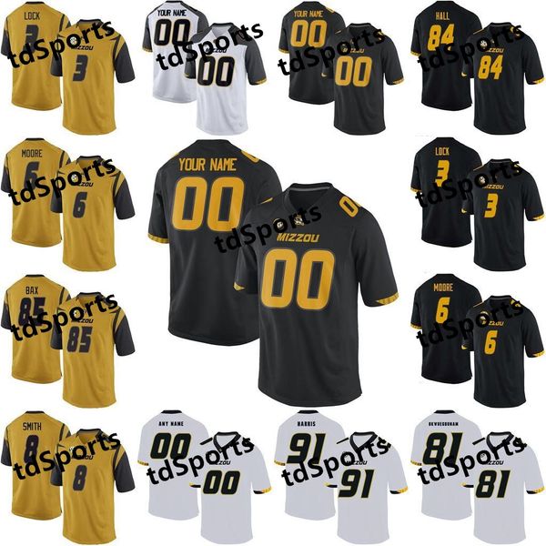 

mizzou missouri tigers college football jerseys 19 jack lowary jersey mens johnny roland kendall blanton kentrell brothers custom stitched, Black