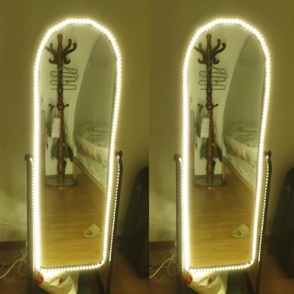 

vanity makeup mirror light 5v usb led flexible tape usb cable powered dressing mirror lamp decor 0.5m -5m