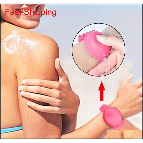

new home wrist hand sanitizer dispenser wearable hand sanitizer dispensing portable bracelet sile squeezy wristb qylygu bbgargden
