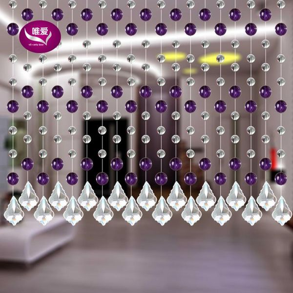 

10meters/set , home decoration windows porch partition door curtain can be customized crystal bead curtain
