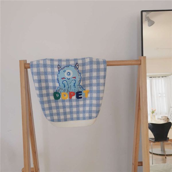 

pet dog cat autumn and winter warm sweater thickened little monster embroidered cloth fadou keji chenery cloth