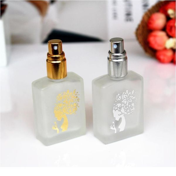 

10pcs/lot frosted glass perfume spray bottle 15ml empty perfume bottles refillable glass sprayer bottle atomizer gla jllbpy