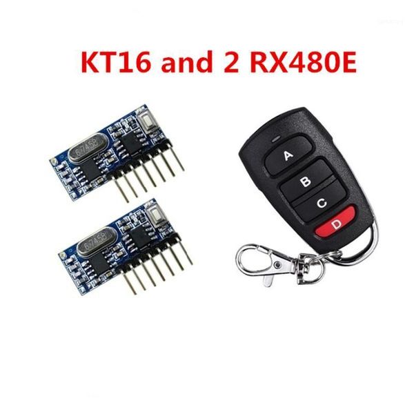 

433mhz wireless receiver learning code 1527 remote control battery ch output learning button rf remote control transmitter1