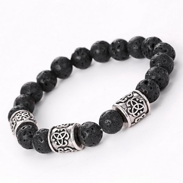 

jewelry men's women's natural new fashion lava diffuser stone prayer beads charms bracelets anti-fatigue volcanic rock charm ps247