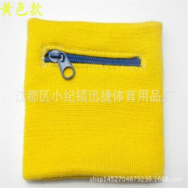 

wrist support by dhl 200pcs zipper pocket sport wristband bracer wrap straps bandage gym running cycling, Black;red