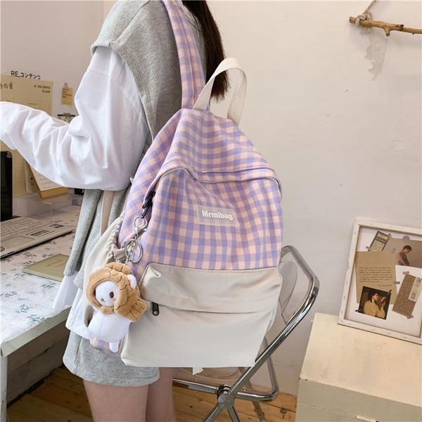 

2021 new women nylon waterproof backpack for women school bags for teenage girl female travel backpack multi pocket