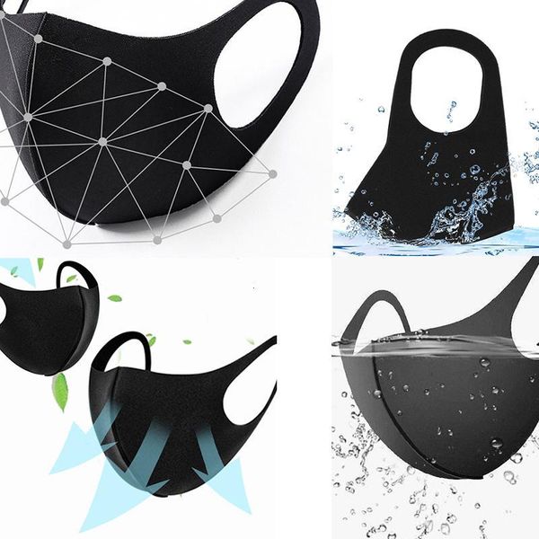 

face mask the designer with good air permeability cool for adults. it is black and breathable in su