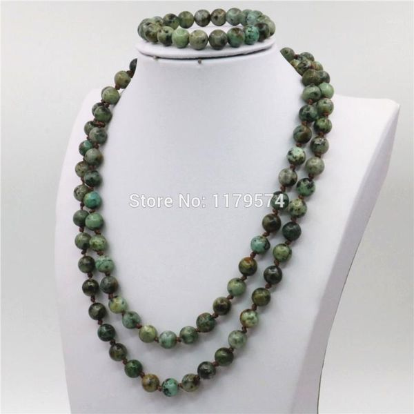 

8mm natural africa turkey sugilite stone beads necklace chain bracelet sets girls christmas gifts jewelry making design 36inch1, Silver