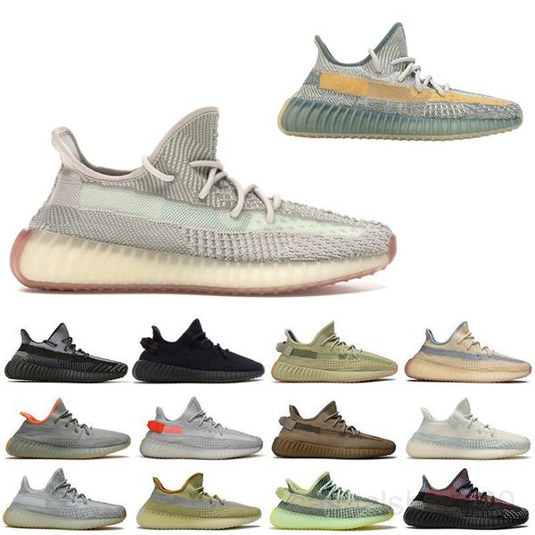 

v2 glow lundmark non-reflective casual shoes kanye west men women black static antlia triple white synth sport sneaker 5-13 ju9k