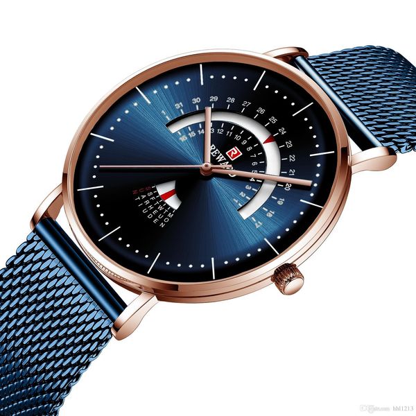 

sports watches designer watches men s watches multi function sports quartz stainless steel mesh belt gift gifts rd62007m, Slivery;brown