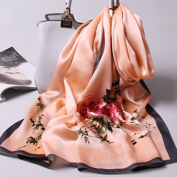 

100% чистые платок женские 2021 новые настоящие ханчжоу обертки для женщин винтажные шали натуральные шелковые шарфы kyt0, Blue;gray