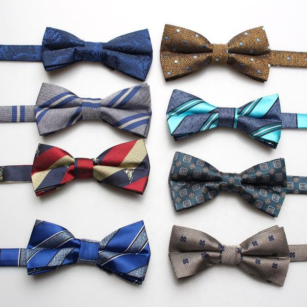 

bow ties sitonjwly mens jacquard bowtie wedding party necktie tuxedo gravata borboleta bridegroom adjustable bowknots slim, Black;gray
