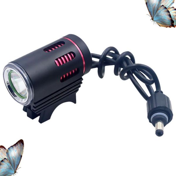 

1 set of led near and far light mountain car light l2 strong long range bicycle set with us plug(red black