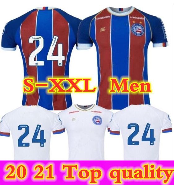 

2020 esporte clube bahia soccer jersey home away football shirts clayson rodriguinho soccer uniform jadson daniel jersey camisa bahia 20/21, Black;yellow