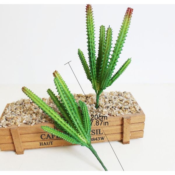 

пластиковый кактус искусственный суккулентный зеленый поддельный завод крытый офис отделение столовые украшения поставляет пустынные сад diy