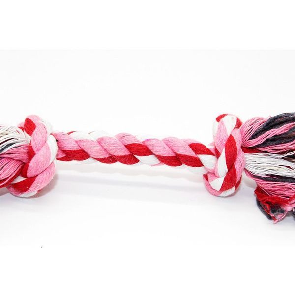 

cotton pets dog dogs puppy supplies pet chew knot toy durable braided bone rope 15cm funny tool (random color