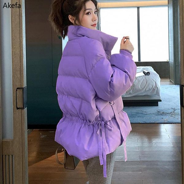 

down cotton-padded coat women's parka short loose padded jacket 2021 new fashion winter jacket women thick warm women's clothing, Black