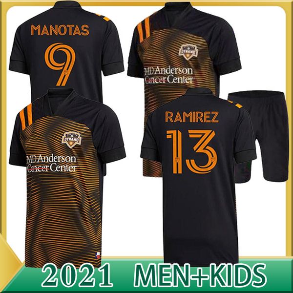 

customized 20-22 houston dynamo 23 darwin jr 7 elis 9 manotas 13 ramirez thai quality soccer jersey shirts football shirts, Black;yellow