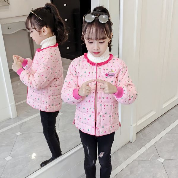 

and down padded coat school uniform inner liner autumn / winter 2020 new cuhk children's warm cotton jacket girl's, Blue;gray