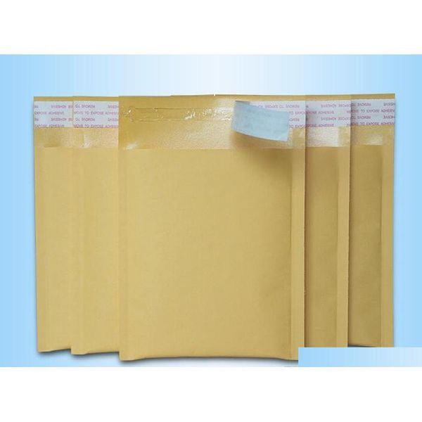 

shipping 30pcs 180*150mm small kraft bubble mailers padded envelope package supply pouches bags diy jewelry packaging n197 btnev, Slivery;golden