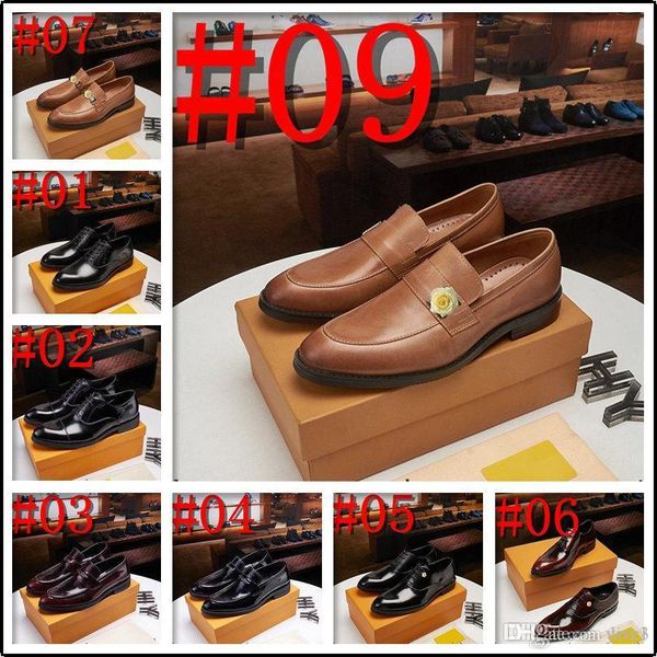

q4 autumn new bullock men classic business formal shoes luxury men oxford shoes men dress shoes 33, Black