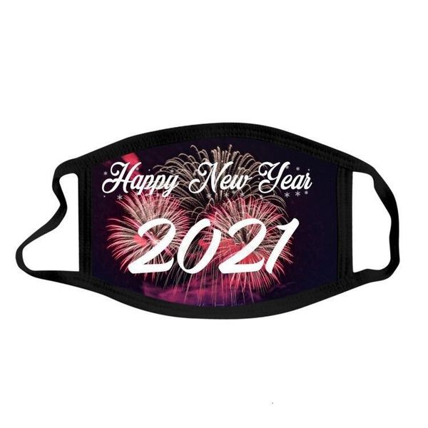 

designer christmas washable dust 2021 and haze mouth masks happy new year men women face mask