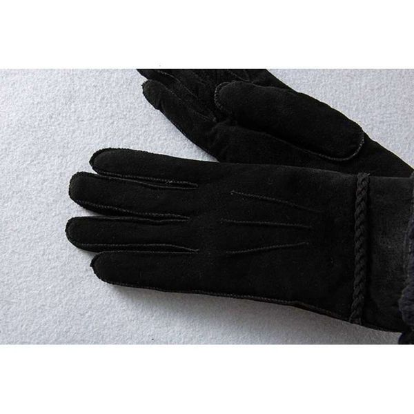

ladies' with winter gloves in autumn plush warm pigskin fleece for cold proof outdoor riding and driving r7o6, Blue;gray