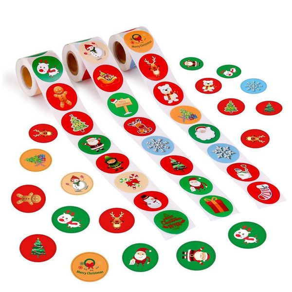 

merry christmas stickers santa deer packaging multiple seals sticker labels for envelope new year party xmas decor gifts dhc2570