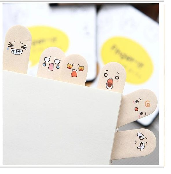 

5 pcs lot mini finger sticky notes post removable adhesive paper stationery office school supplies material escolar fm711 wmtfzc