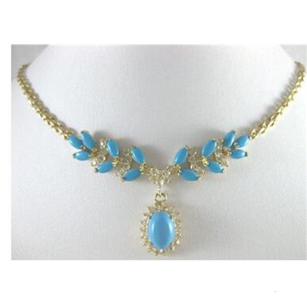 

stone lady's necklace noblest 18kgp natural pendant