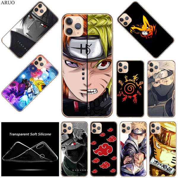

animated naruto itachi sasuke soft tpu mobile phone cover silicone vip 12 mini 11 pro xs max 7 8 6 s with se 2020 x xr 5s 5 cover