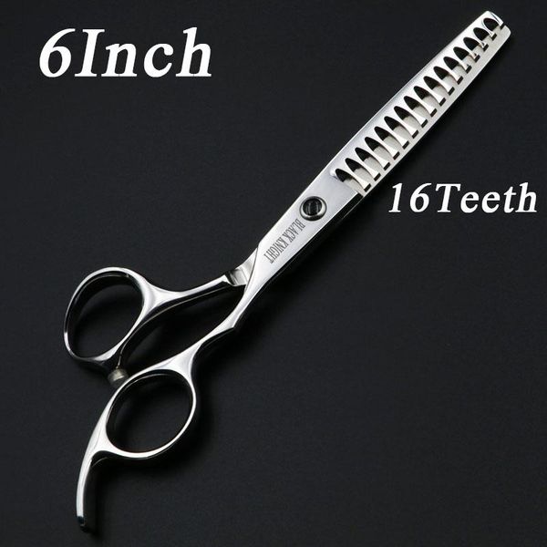 

hair scissors 6 inch professional hairdressing thinning barber shears 16 teeth personality