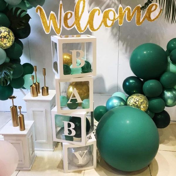 

transparent name box wedding balloon 1st birthday party decoration kids birthday balloons latex macaron balloon baby shower
