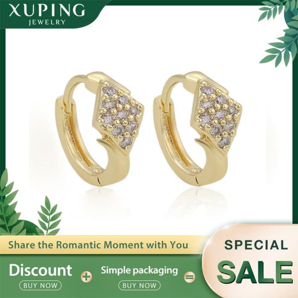 

xuping fashion elegant earrings light yellow gold color plated for women exquisite jewelry gifts for engagement 24577, Golden;silver