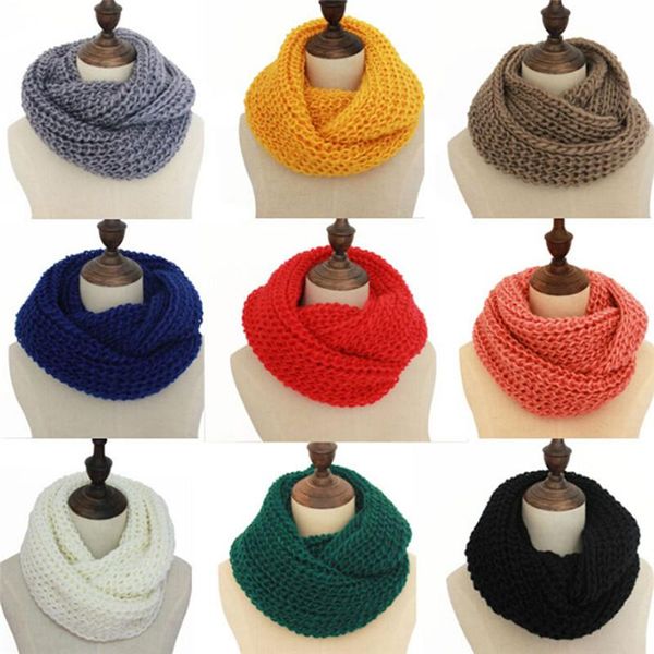 

scarves black loop men's scarf collar women winter knit o-ring female lic male neck men ladies red infinity scarfs, Blue;gray