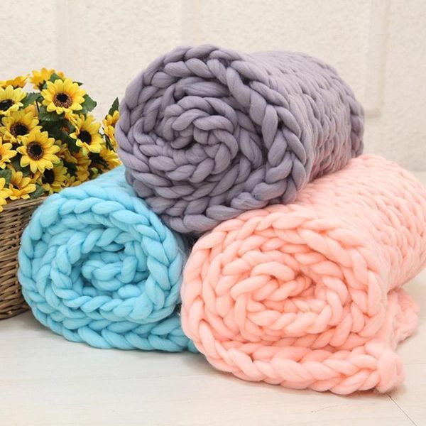 

blankets yarn crochet polyester arm knitting threads/chunky big for merino/thick wool blanket yarns