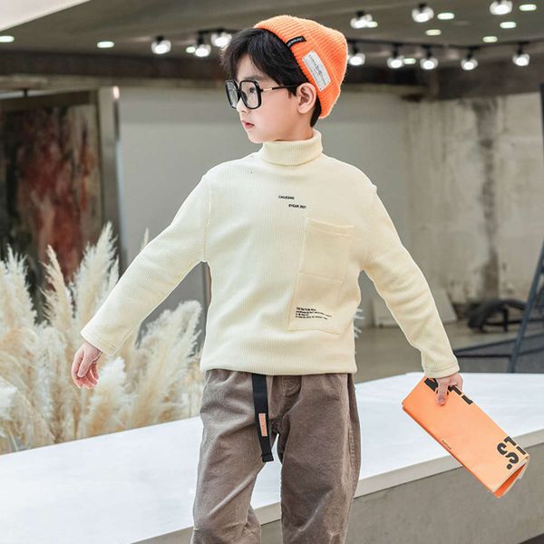 

new sweater 2020 wear korean boys' children's autumn and winter thickened base shirt zg97831puyz22sa4, Black