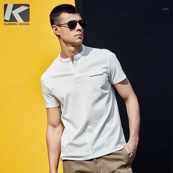 

summer 2019 men t shirt cotton button patchwork black white color for man fashion short sleeve slim t-shirt male tee shirt 59171, White;black