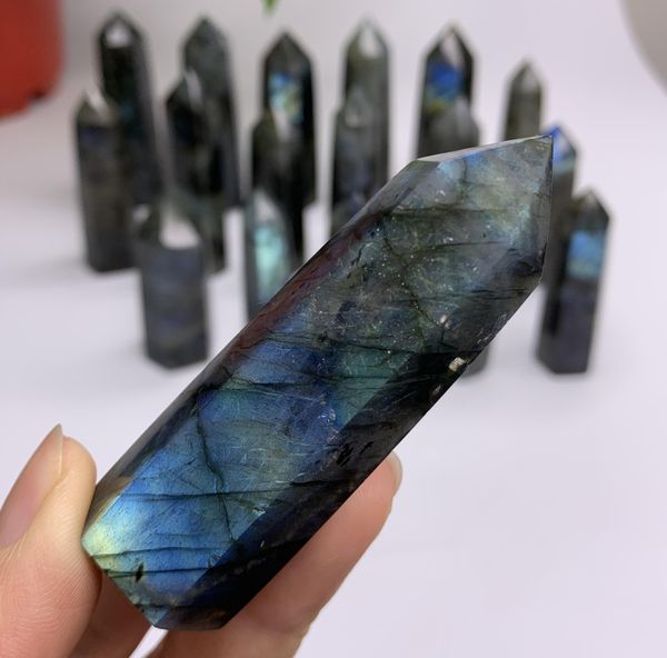 

blue crafts natural labradorite полированная точка рок камень камень кристалл подарок палочка заживление для кристаллов продажа луна sqcpt b