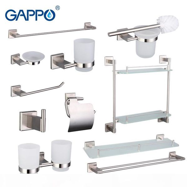 

wholesale bathroom accessories towel bar dresser clip paper holder toothbrush holder bath towel back towel ring bathroom sets g17t11