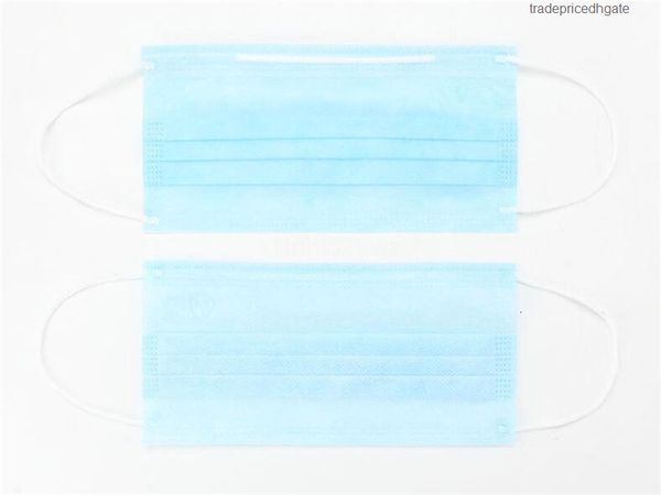 

3ply masks earloop 3 face er mouth layer non woven dust mask soft breathable ship by n05#295