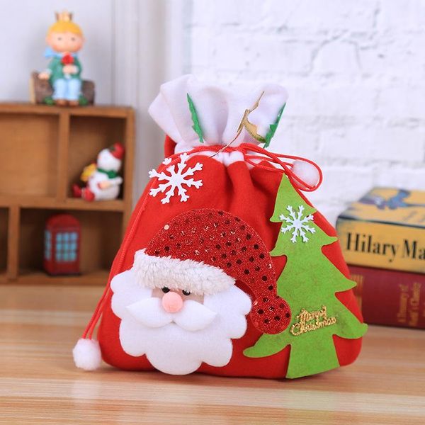 

red christmas candy gift bag creative printing gift bag christmas toy decoration bag christmas ornament cookies packaging bags bbyayr