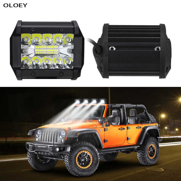 Novo LED Work Light 60w 8000LM 6000K 12 V 24 V LED Work Fog Light para carros Motocross Caminhão Empilhadeira Barco ao ar livre