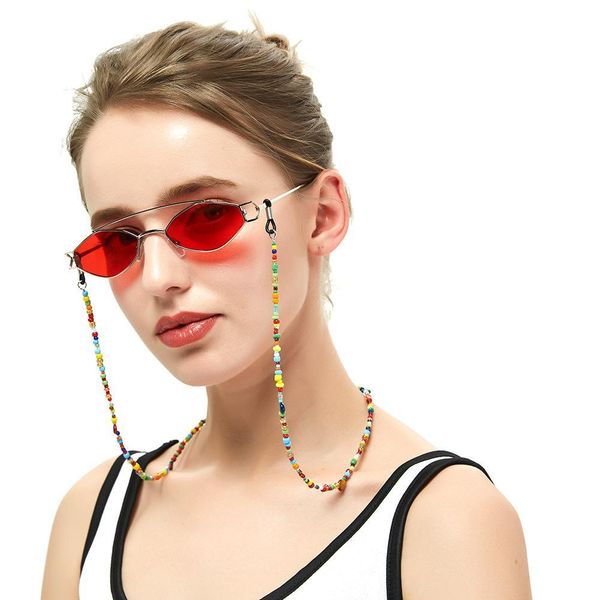 

2020 fashion reading glasses chain women metal sunglasses cords colorful beaded eyeglass lanyard hold straps eyewear retainer h jllgli