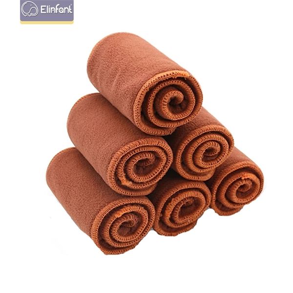 

elinfant coffee волоконные пеленки эластичные вставки для детских подгузников многоразовая моющаяся ткань подгузник вставьте fraldas de pano