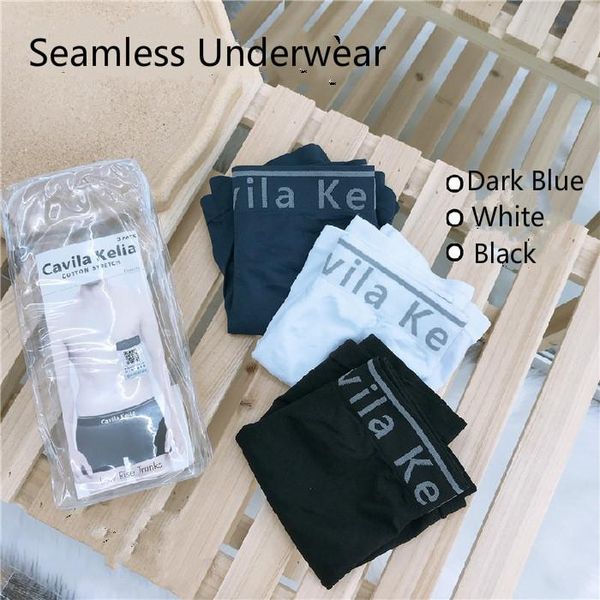 

yidanna men cotton solid teenagers underwear boxer shorts breathable gentlemen polyester seamless underware panties 3 pack, Black;white